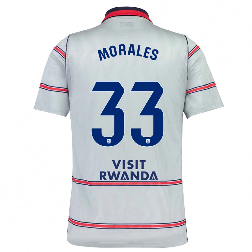 Danxen Criança Camisola Luismi Morales #33 Cinza Vermelho Azul Marinho Terceiro 2026/27 Camisa Brasil