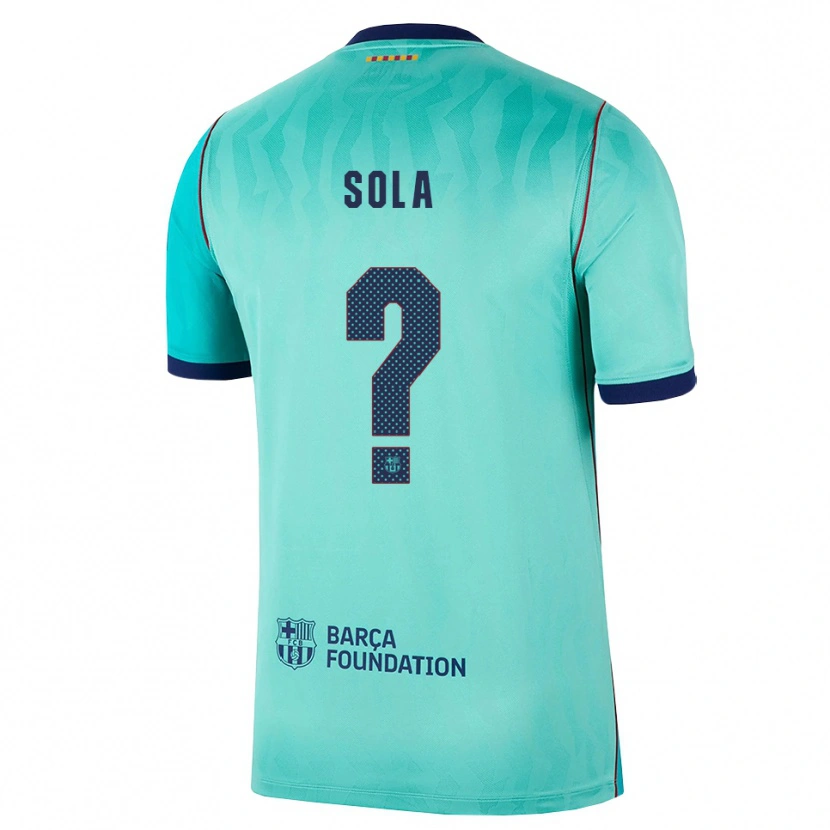 Danxen Criança Camisola Arnau Sola #0 Água Turquesa Escura Azul Real Terceiro 2026/27 Camisa Brasil