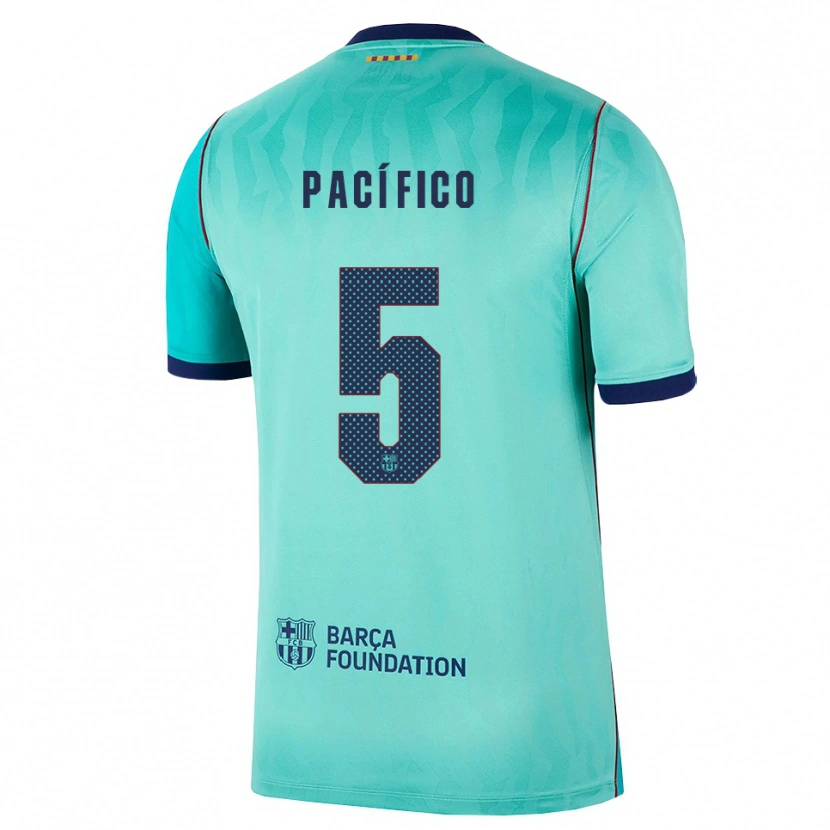 Danxen Criança Camisola Patricio Pacífico #5 Água Turquesa Escura Azul Real Terceiro 2026/27 Camisa Brasil