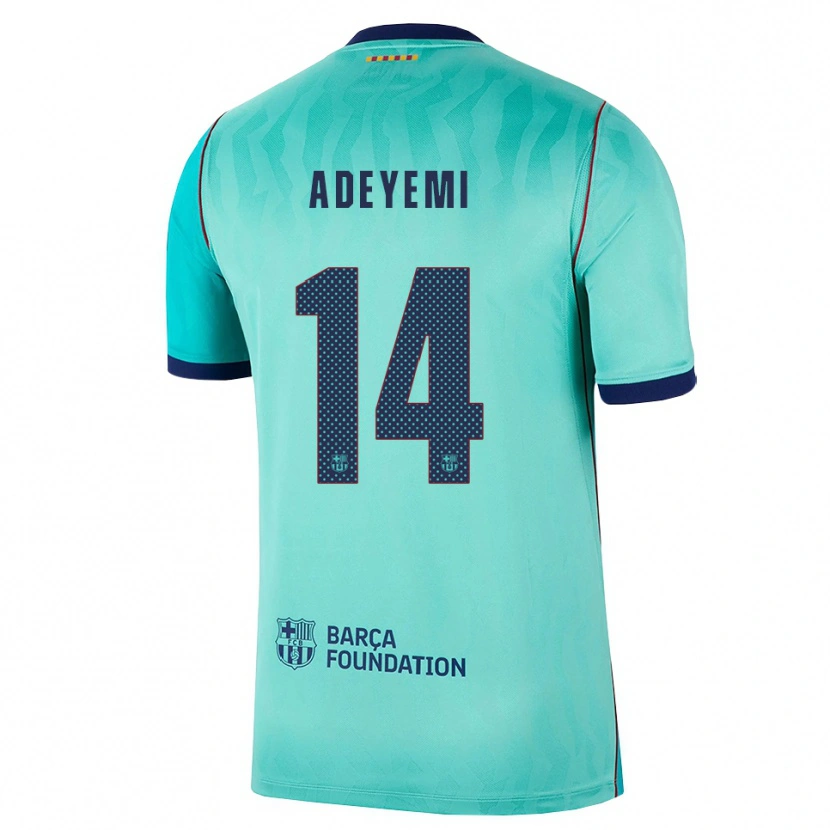 Danxen Criança Camisola Karim Adeyemi #14 Água Turquesa Escura Azul Real Terceiro 2026/27 Camisa Brasil
