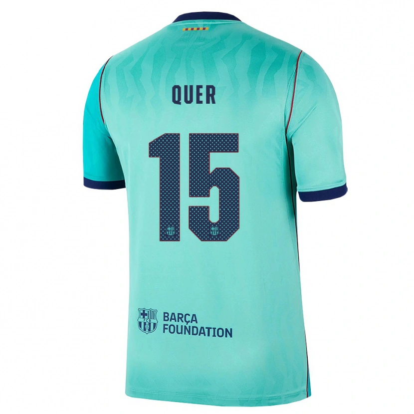 Danxen Criança Camisola Ignasi Quer #15 Água Turquesa Escura Azul Real Terceiro 2026/27 Camisa Brasil