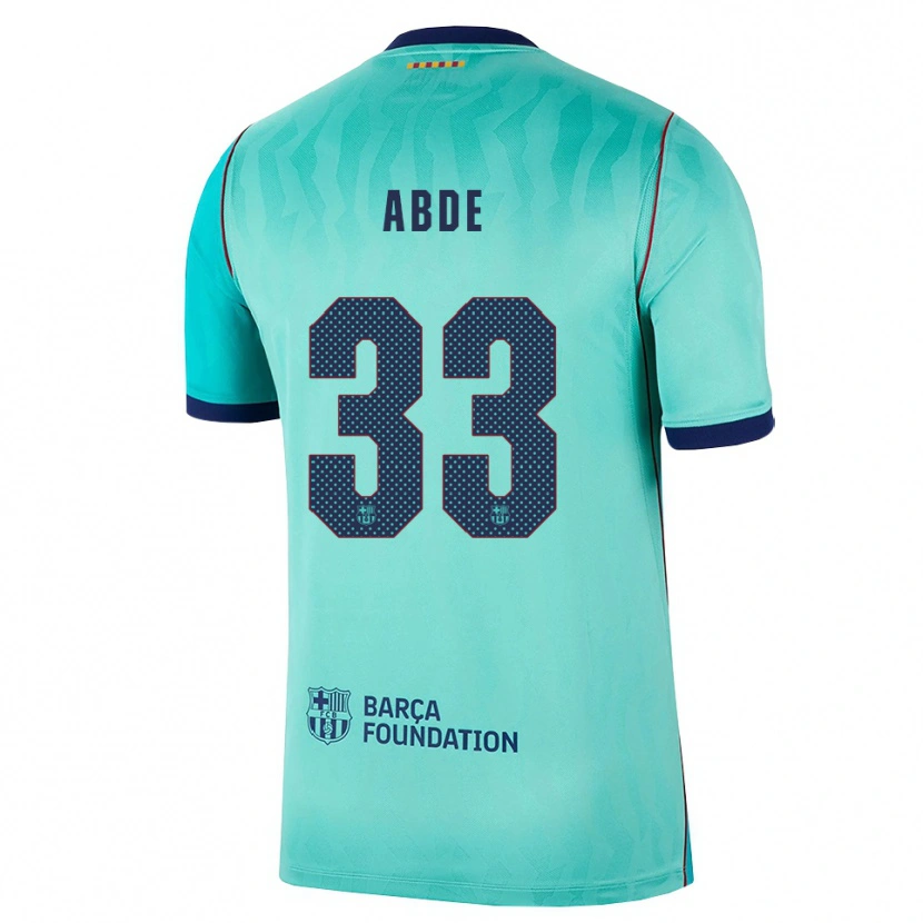 Danxen Criança Camisola Ez Abde #33 Água Turquesa Escura Azul Real Terceiro 2026/27 Camisa Brasil