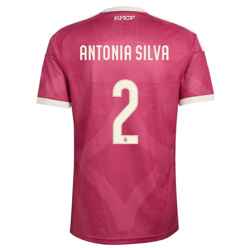 Danxen Criança Camisola Antônia Silva #2 Vermelho Pálido Violeta Branco Terceiro 2026/27 Camisa Brasil