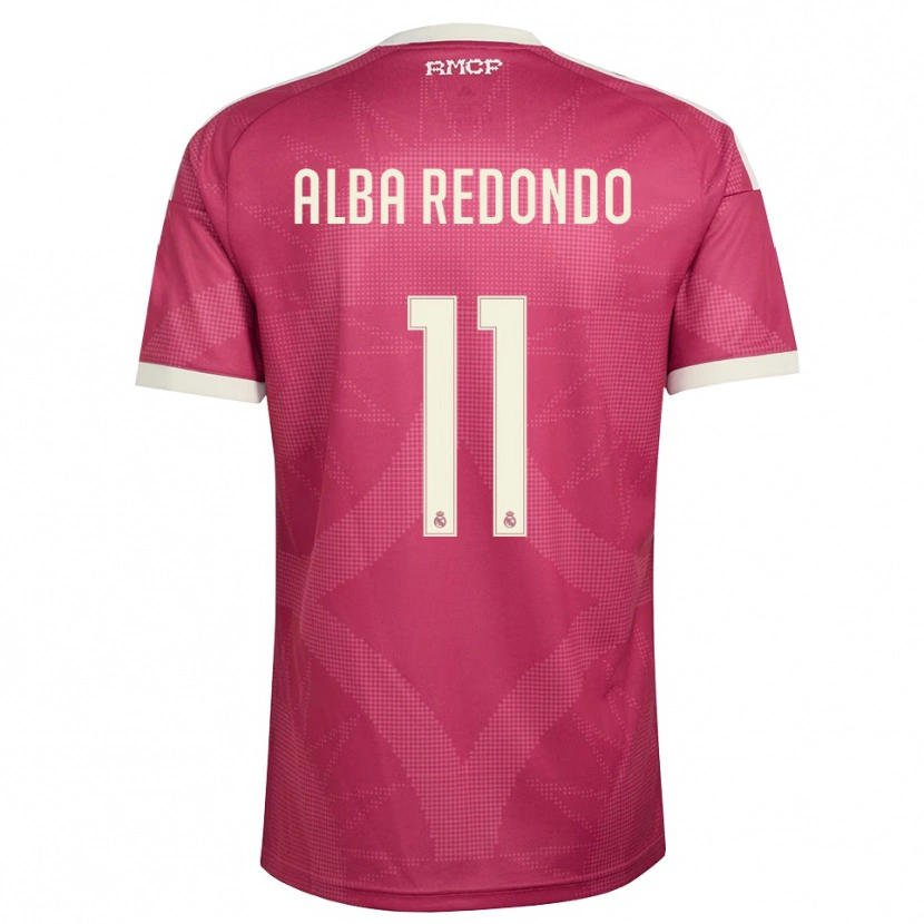 Danxen Criança Camisola Alba Redondo #11 Vermelho Pálido Violeta Branco Terceiro 2026/27 Camisa Brasil