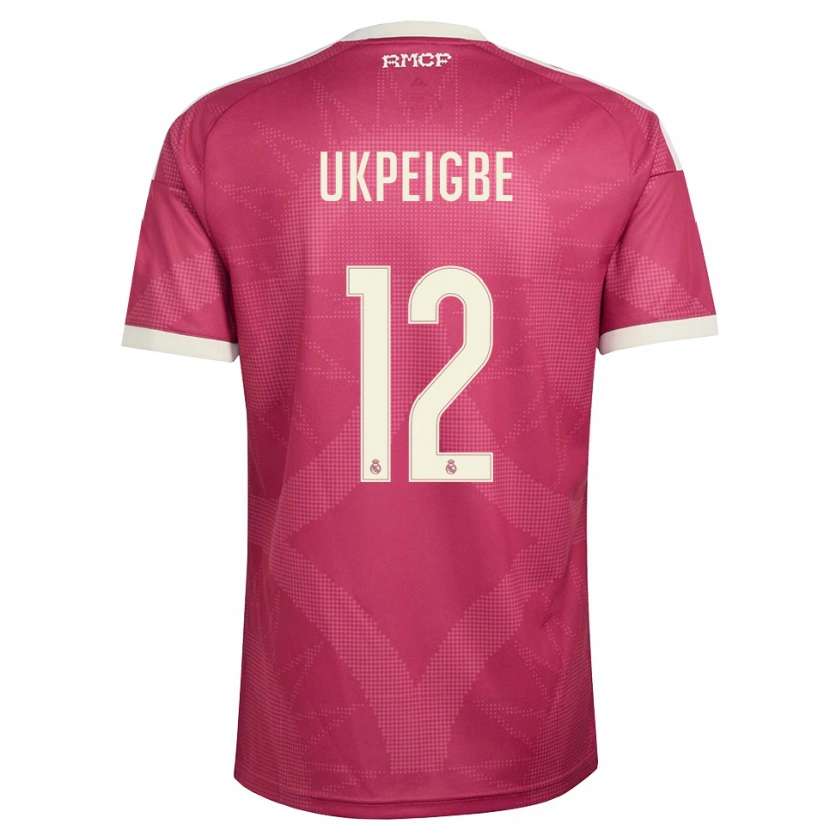Danxen Criança Camisola Melvin Ukpeigbe #12 Vermelho Pálido Violeta Branco Terceiro 2026/27 Camisa Brasil