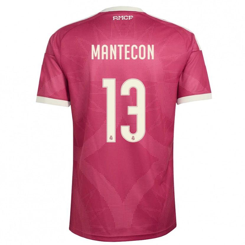Danxen Criança Camisola Hugo Mantecon #13 Vermelho Pálido Violeta Branco Terceiro 2026/27 Camisa Brasil