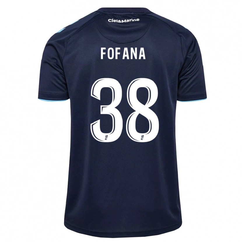 Danxen Criança Camisola Rayan Fofana #38 Azul Centáurea Azul Meia-Noite Principal 2026/27 Camisa Brasil
