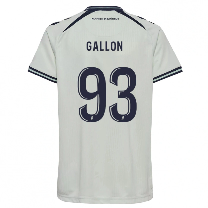 Danxen Criança Camisola Gauthier Gallon #93 Azul Meia-Noite Branco Alternativa 2026/27 Camisa Brasil
