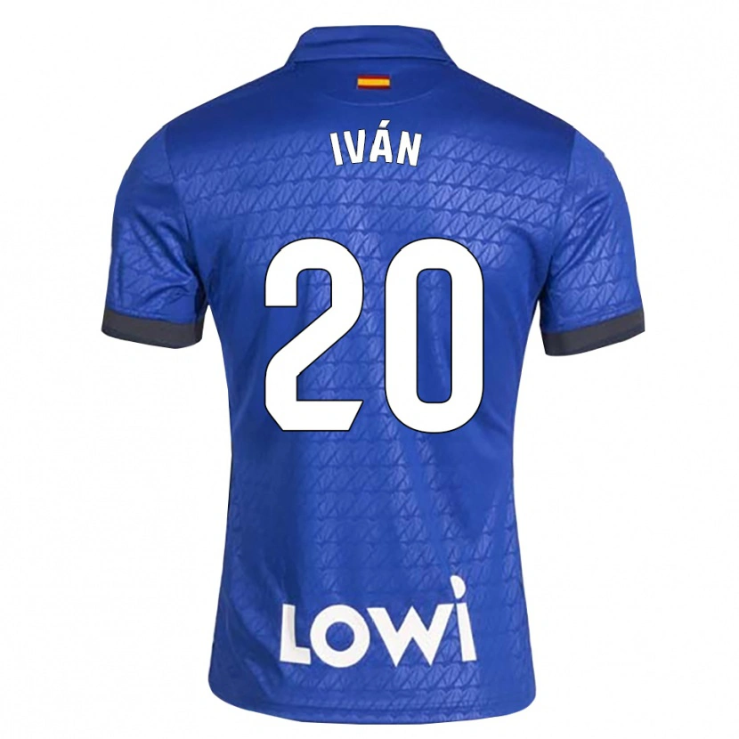 Danxen Criança Camisola Iván Azón #20 Azul Branco Preto Principal 2026/27 Camisa Brasil