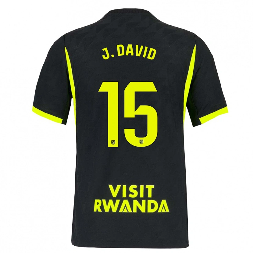 Danxen Criança Camisola Jonathan David #15 Verde Brilhante Preto Alternativa 2026/27 Camisa Brasil