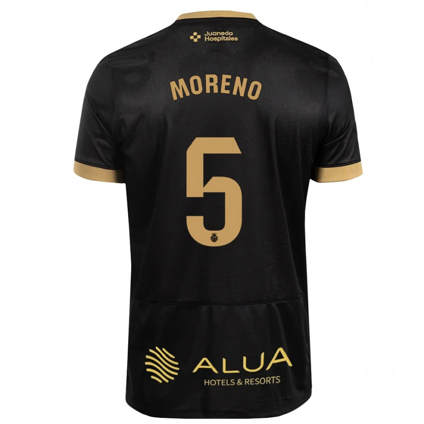 Danxen Criança Camisola Alberto Moreno #5 Preto Marrom Claro De Sândalo Madeira Alternativa 2026/27 Camisa Brasil