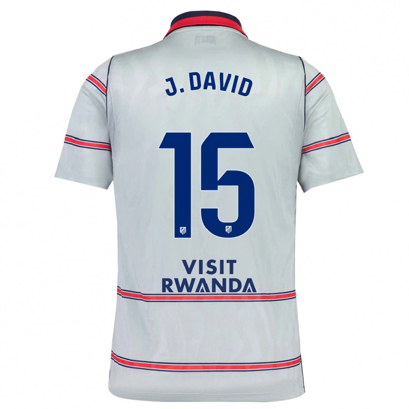 Danxen Criança Camisola Jonathan David #15 Cinza Vermelho Azul Marinho Terceiro 2026/27 Camisa Brasil