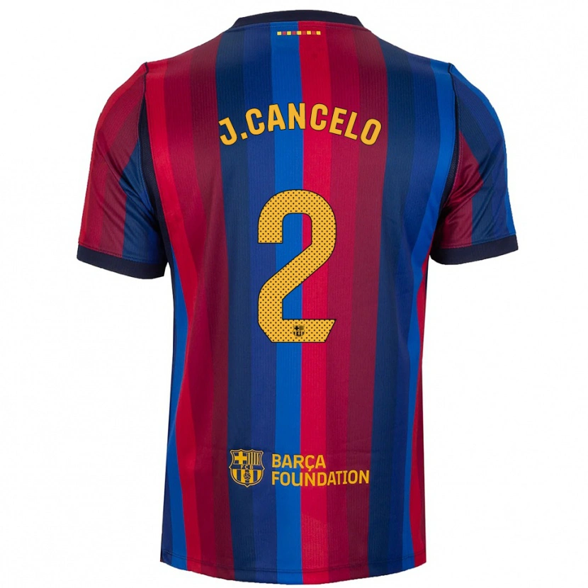 Danxen Criança Camisola João Cancelo #2 Azul Real Vermelho Amarelo Principal 2026/27 Camisa Brasil