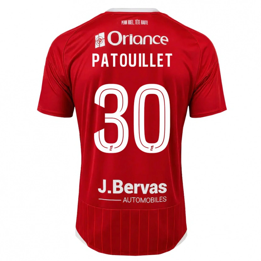 Danxen Criança Camisola Mathieu Patouillet #30 Branco Vermelho Principal 2026/27 Camisa Brasil