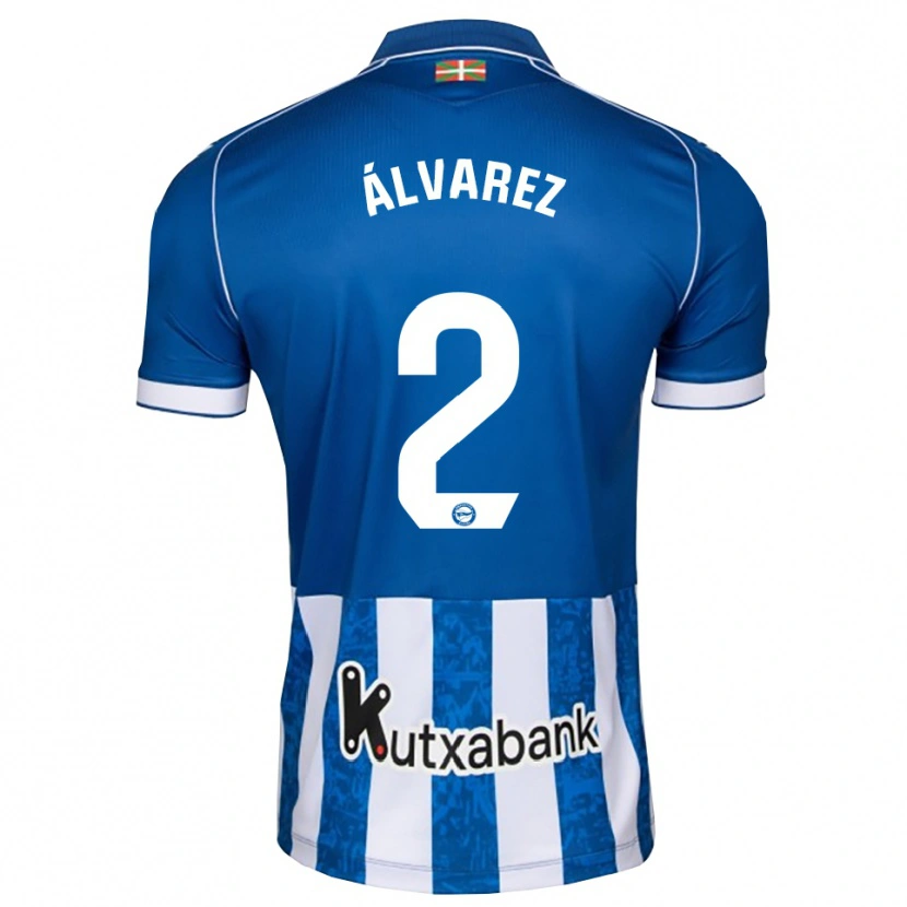 Danxen Homem Camisola Joseda Álvarez #2 Azul Branco Preto Principal 2026/27 Camisa Brasil