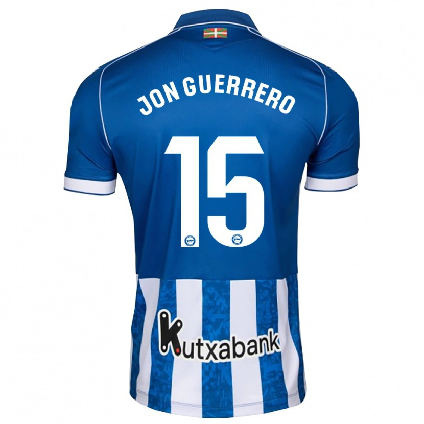 Danxen Homem Camisola Julen Jon Guerrero #15 Azul Branco Preto Principal 2026/27 Camisa Brasil