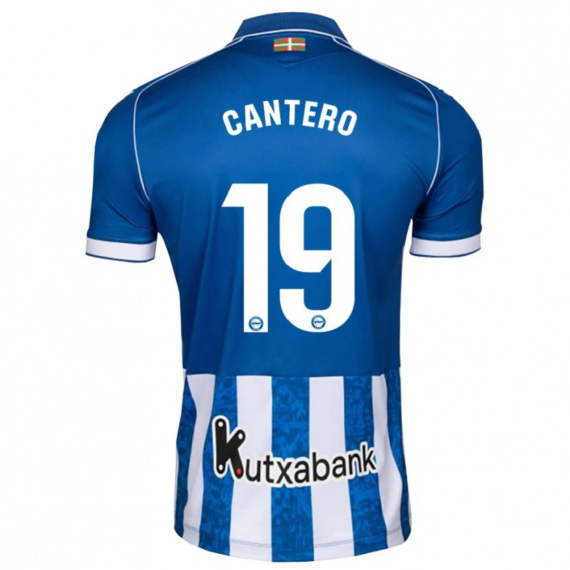 Danxen Homem Camisola Adrian Cantero #19 Azul Branco Preto Principal 2026/27 Camisa Brasil