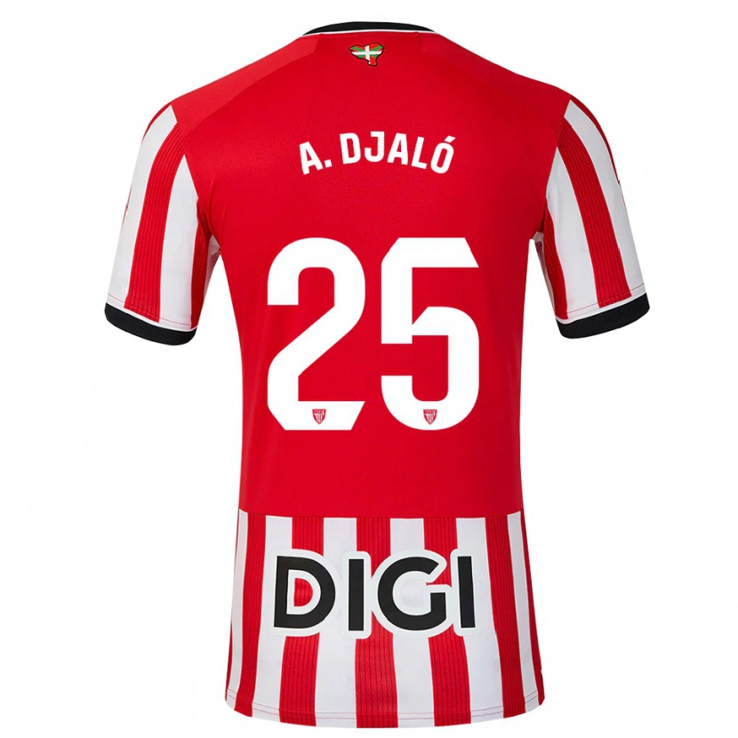 Danxen Homem Camisola Álvaro Djaló #25 Vermelho Preto Branco Principal 2026/27 Camisa Brasil