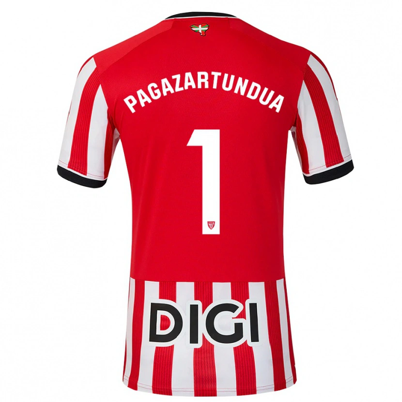 Danxen Homem Camisola Iker Pagazartundua #1 Vermelho Preto Branco Principal 2026/27 Camisa Brasil