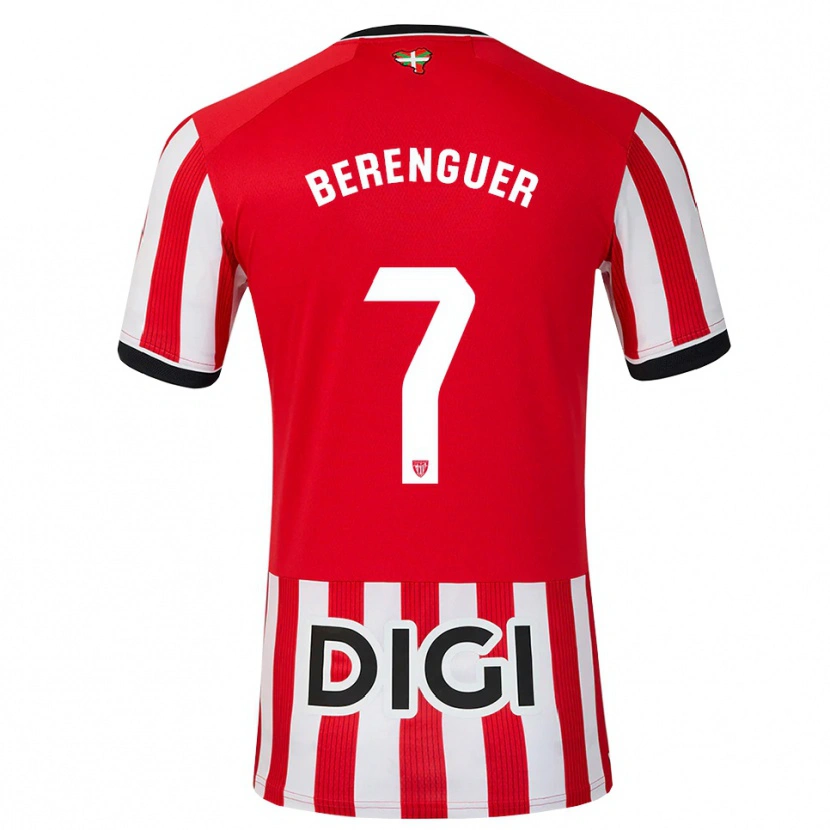 Danxen Homem Camisola Álex Berenguer #7 Vermelho Preto Branco Principal 2026/27 Camisa Brasil