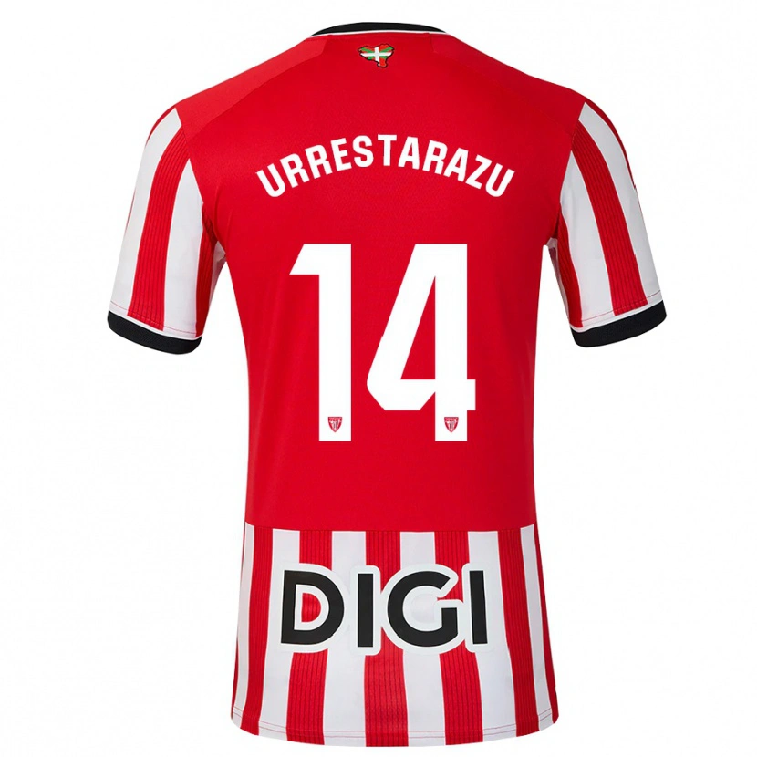 Danxen Homem Camisola Mikel Urrestarazu #14 Vermelho Preto Branco Principal 2026/27 Camisa Brasil