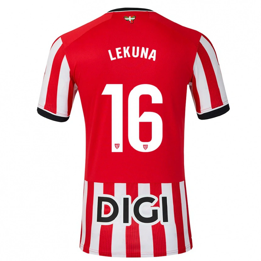 Danxen Homem Camisola Adrián Lekuna #16 Vermelho Preto Branco Principal 2026/27 Camisa Brasil