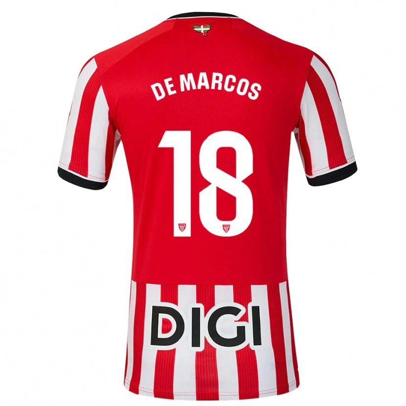 Danxen Homem Camisola Oscar De Marcos #18 Vermelho Preto Branco Principal 2026/27 Camisa Brasil