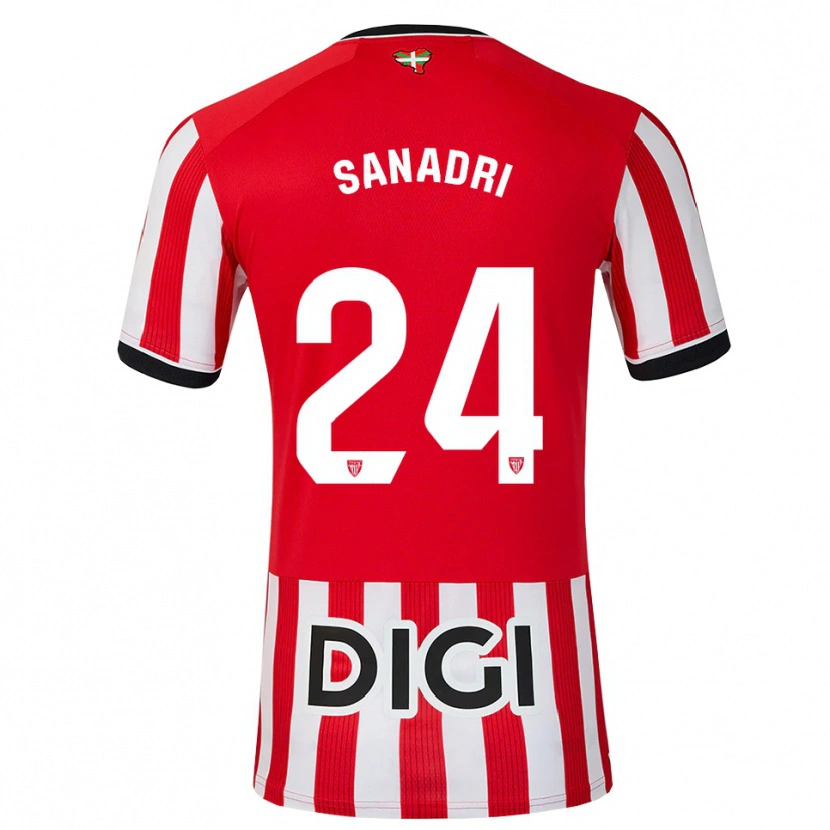 Danxen Homem Camisola Sanadri #24 Vermelho Preto Branco Principal 2026/27 Camisa Brasil