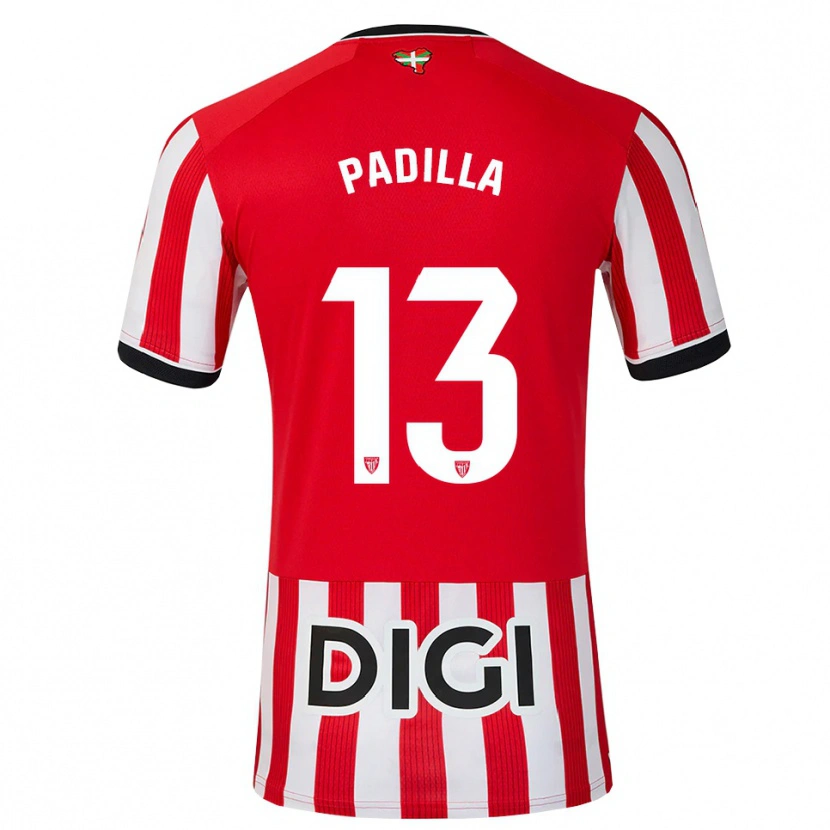 Danxen Homem Camisola Álex Padilla #13 Vermelho Preto Branco Principal 2026/27 Camisa Brasil