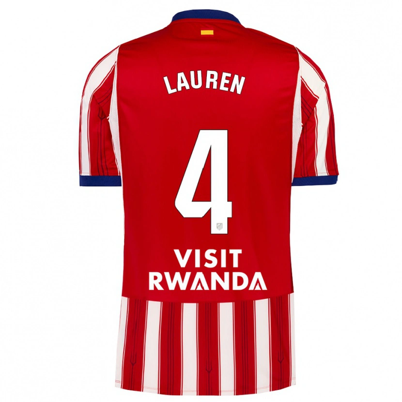 Danxen Homem Camisola Lauren Eduarda Leal Costa #4 Azul Real Vermelho Branco Principal 2026/27 Camisa Brasil