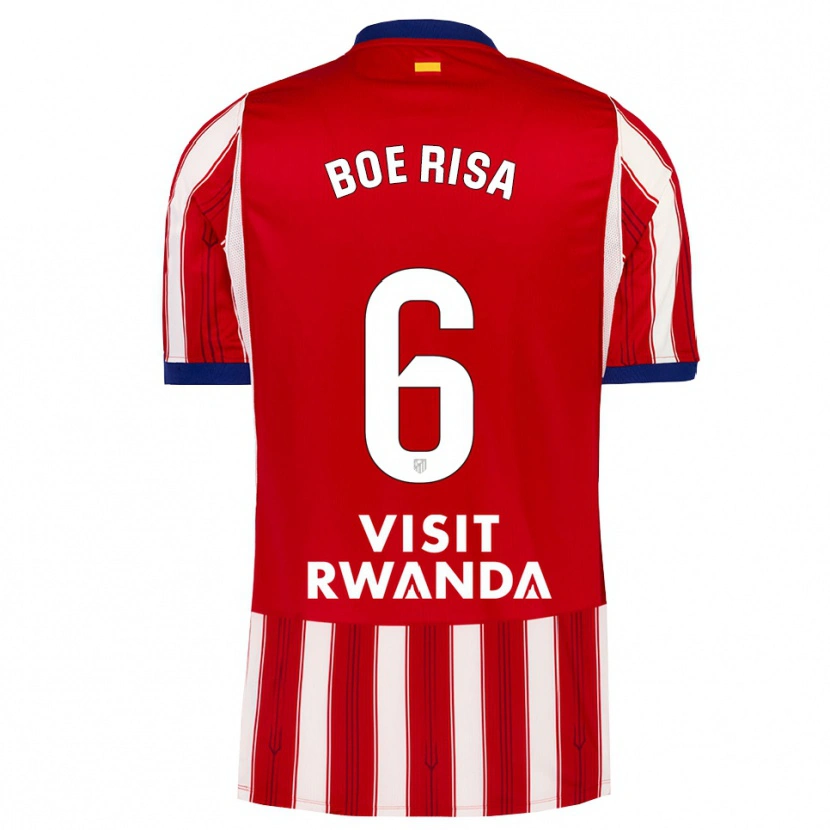 Danxen Homem Camisola Vilde Bøe Risa #6 Azul Real Vermelho Branco Principal 2026/27 Camisa Brasil