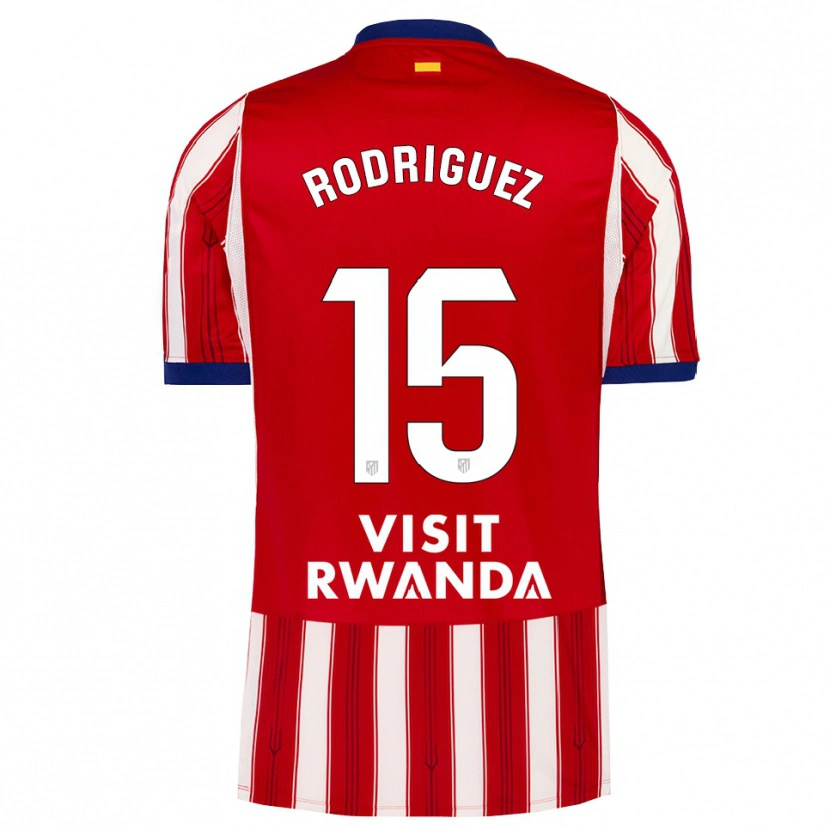Danxen Homem Camisola Cinta Rodríguez #15 Azul Real Vermelho Branco Principal 2026/27 Camisa Brasil
