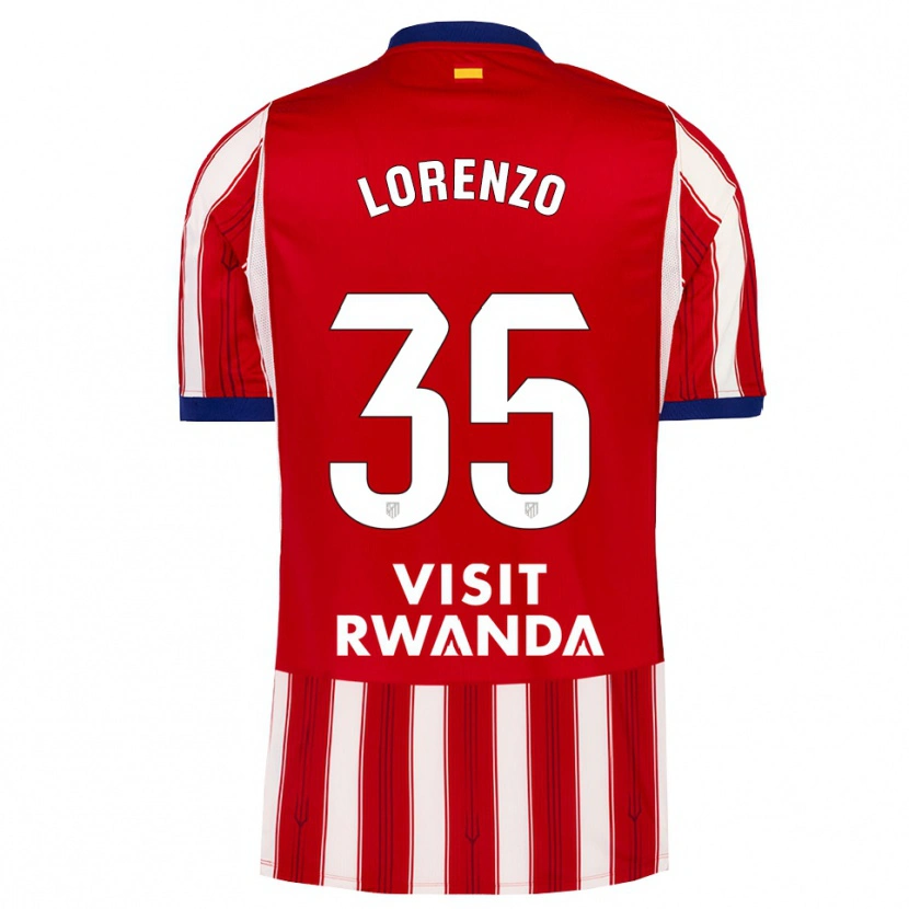 Danxen Homem Camisola Diego Lorenzo #35 Azul Real Vermelho Branco Principal 2026/27 Camisa Brasil