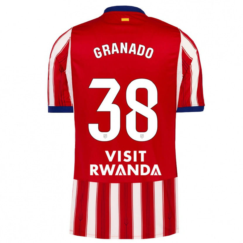 Danxen Homem Camisola Adrian Granado #38 Azul Real Vermelho Branco Principal 2026/27 Camisa Brasil