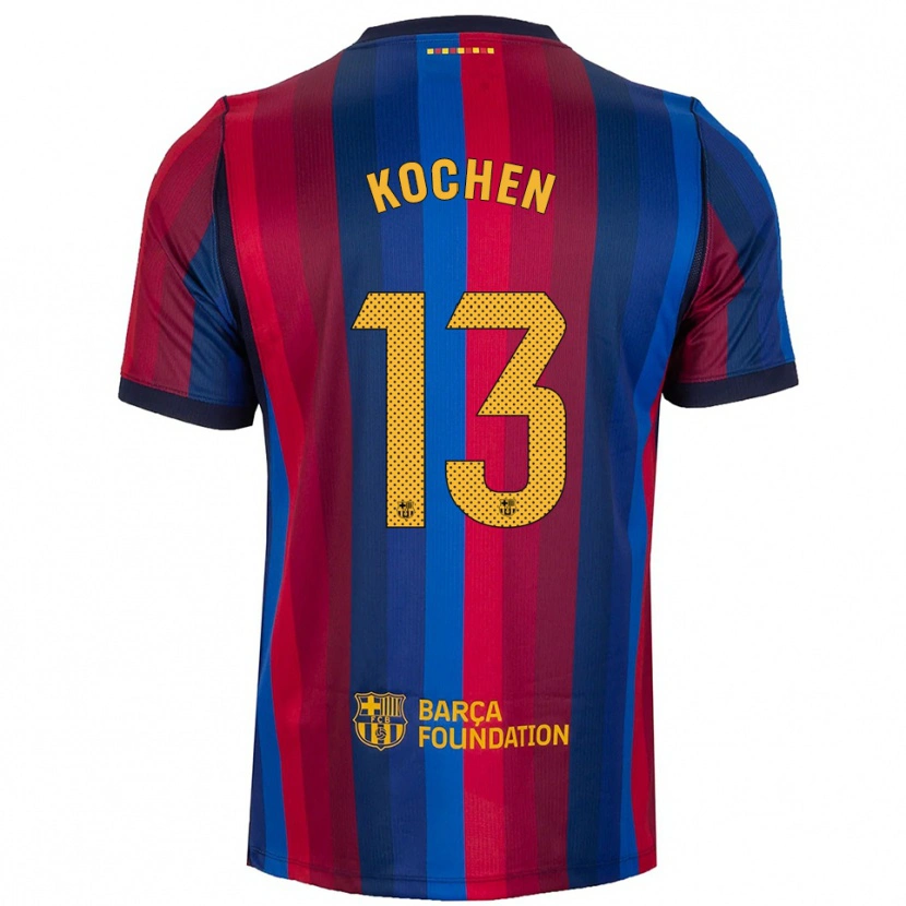 Danxen Homem Camisola Diego Kochen #13 Azul Real Vermelho Amarelo Principal 2026/27 Camisa Brasil