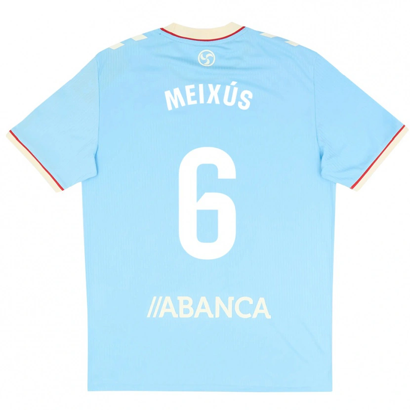 Danxen Homem Camisola Pablo Meixús #6 Azul Céu Branco Vermelho Principal 2026/27 Camisa Brasil