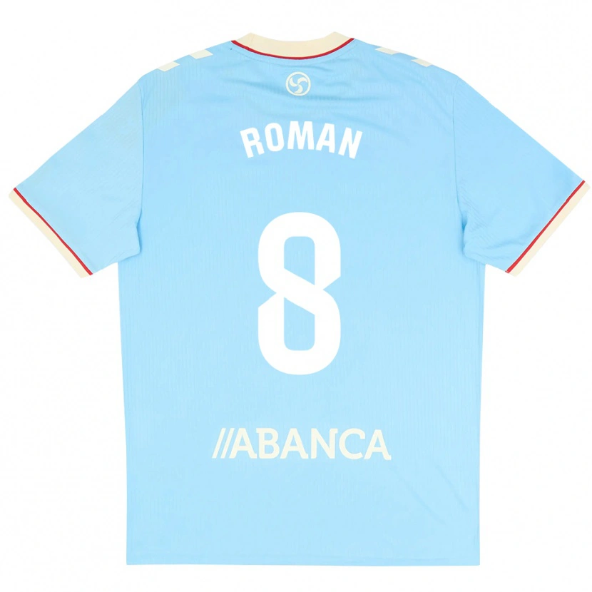 Danxen Homem Camisola Miguel Román #8 Azul Céu Branco Vermelho Principal 2026/27 Camisa Brasil