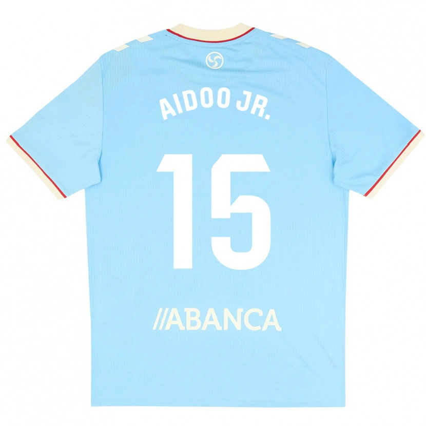 Danxen Homem Camisola Joseph Aidoo #15 Azul Céu Branco Vermelho Principal 2026/27 Camisa Brasil