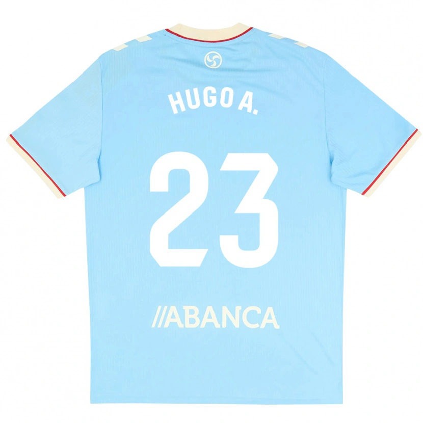 Danxen Homem Camisola Hugo Álvarez #23 Azul Céu Branco Vermelho Principal 2026/27 Camisa Brasil