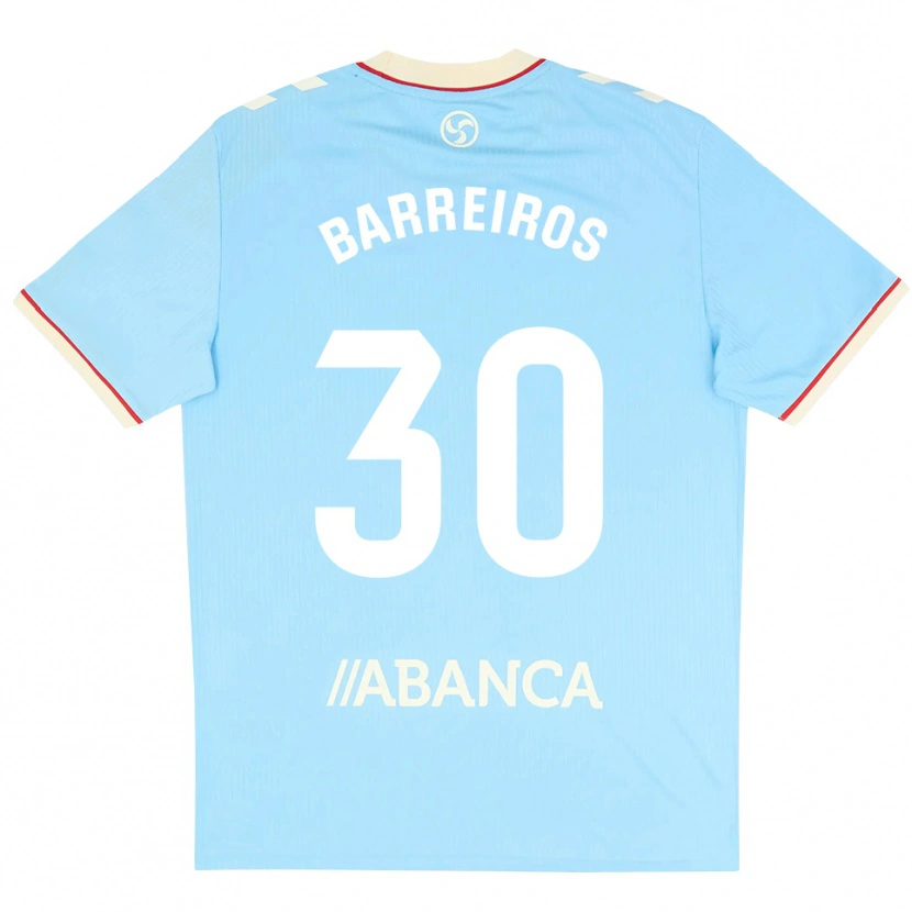 Danxen Homem Camisola Iago Barreiros #30 Azul Céu Branco Vermelho Principal 2026/27 Camisa Brasil