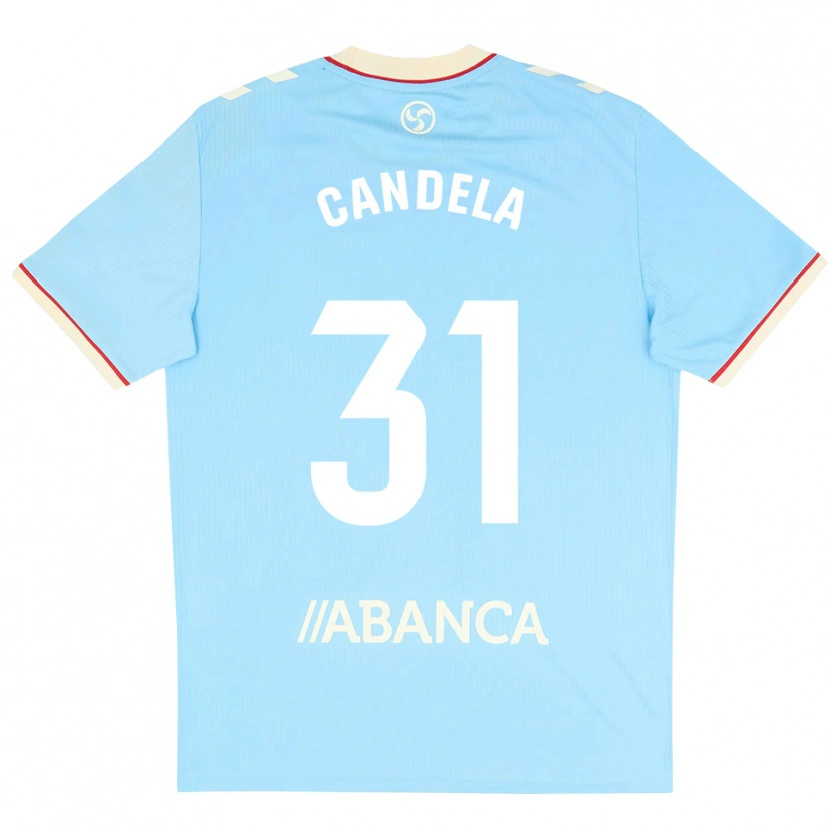 Danxen Homem Camisola Candela Rodríguez #31 Azul Céu Branco Vermelho Principal 2026/27 Camisa Brasil