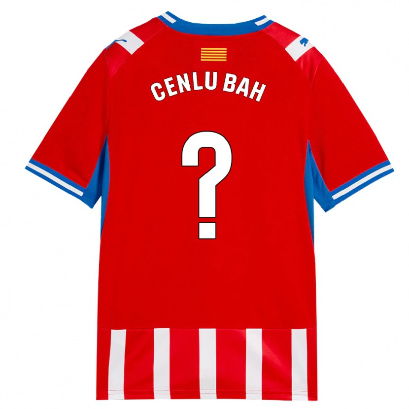Danxen Homem Camisola Mamadou Cenlu Bah #0 Vermelho Branco Azul Céu Principal 2026/27 Camisa Brasil