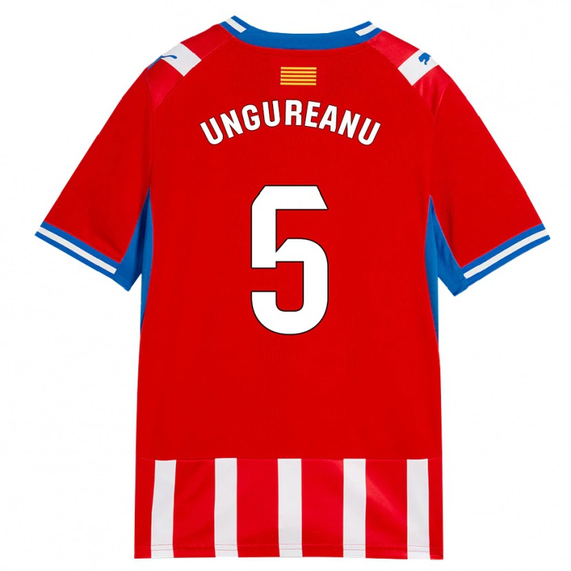 Danxen Homem Camisola Bogdan Ungureanu #5 Vermelho Branco Azul Céu Principal 2026/27 Camisa Brasil