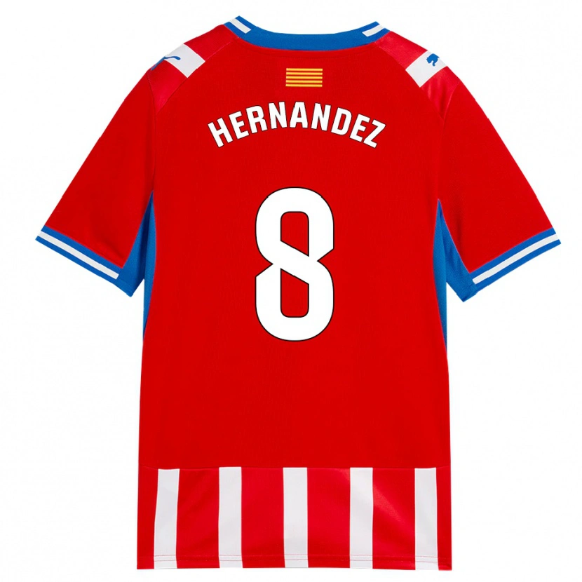 Danxen Homem Camisola Sofia Hernández #8 Vermelho Branco Azul Céu Principal 2026/27 Camisa Brasil