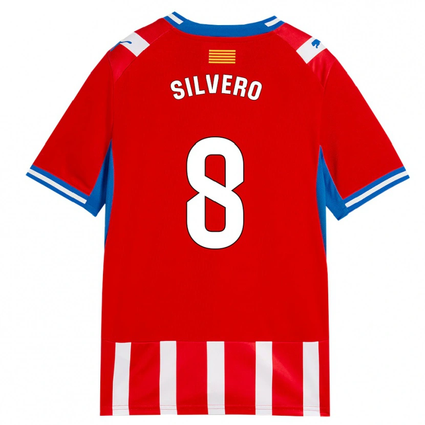 Danxen Homem Camisola Pol Silvero #8 Vermelho Branco Azul Céu Principal 2026/27 Camisa Brasil