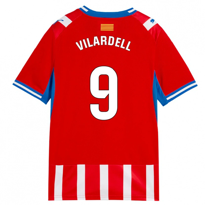 Danxen Homem Camisola Júlia Vilardell #9 Vermelho Branco Azul Céu Principal 2026/27 Camisa Brasil