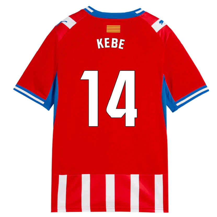 Danxen Homem Camisola Moussa Kébé #14 Vermelho Branco Azul Céu Principal 2026/27 Camisa Brasil
