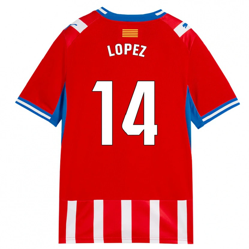 Danxen Homem Camisola Judith López #14 Vermelho Branco Azul Céu Principal 2026/27 Camisa Brasil