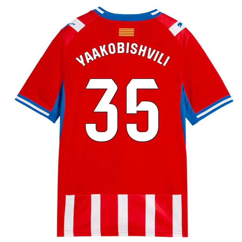Danxen Homem Camisola Antal Yaakobishvili #35 Vermelho Branco Azul Céu Principal 2026/27 Camisa Brasil