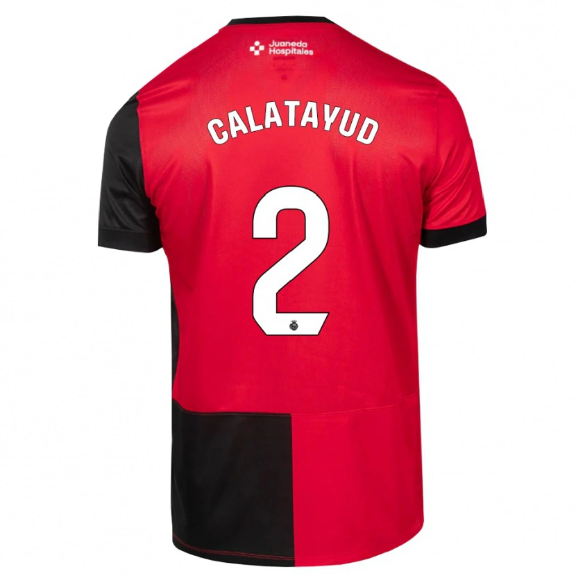 Danxen Homem Camisola Miguel Calatayud #2 Preto Vermelho Branco Principal 2026/27 Camisa Brasil